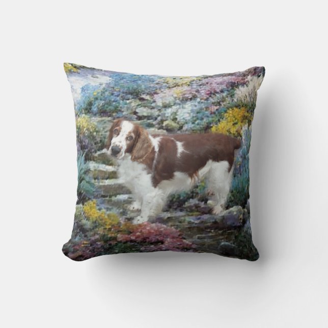 Almofada Gifes de Arte do Welsh Springer Spaniel (Frente)