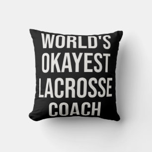 Almofada Gift do treinador de Lacrosse mais Okayest do mund
