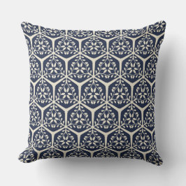 Almofada Gilded Garden Lattice - Flor de Meia-Noite