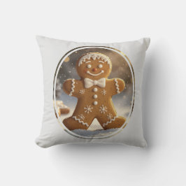 Almofada Gingerbread Man Cookies Whimsical Christmas