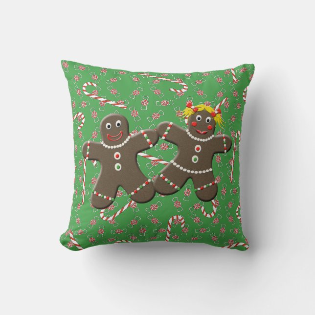 Almofada Gingercake casal Boy Candy de Natal (Frente)