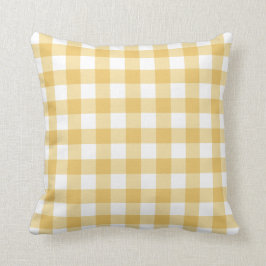 Almofada Gingham Amarelo Sunny