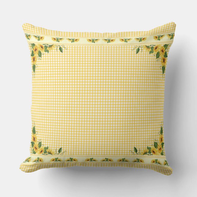 Almofada Gingham Girflores (Frente)