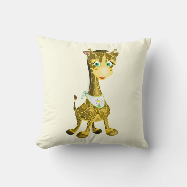 Almofada Girafa de bebê bonita (Frente)