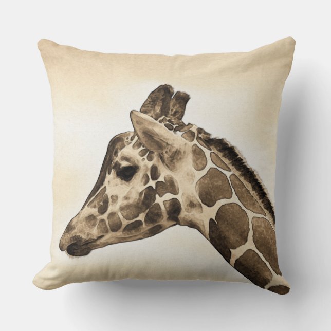 Almofada Girafa do vintage (Frente)