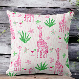 Almofada Girafas Clássicas Preppy e Selva de Cosmopolitans 