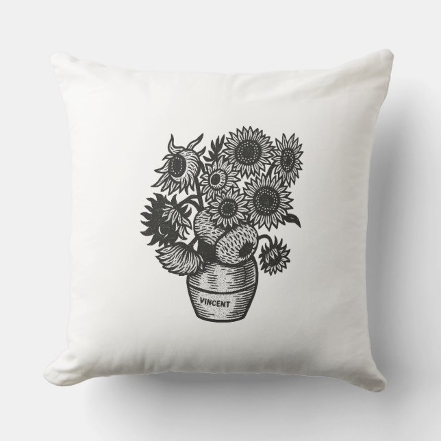 Almofada Girassóis de Van Gogh (Frente)