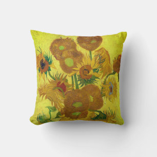 Almofada Girassóis de Van Gogh - Vintage Fine Art