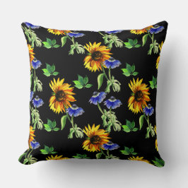 Almofada Girassóis E Anêmonas