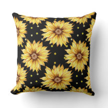 Girassol com fundo preto