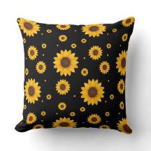 Girassol com fundo preto