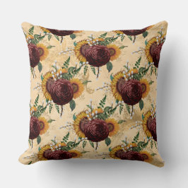 Almofada Girassol e Ranunculus