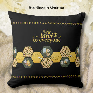Almofada Girassol Moderno Chic Abelha Bumble Acento