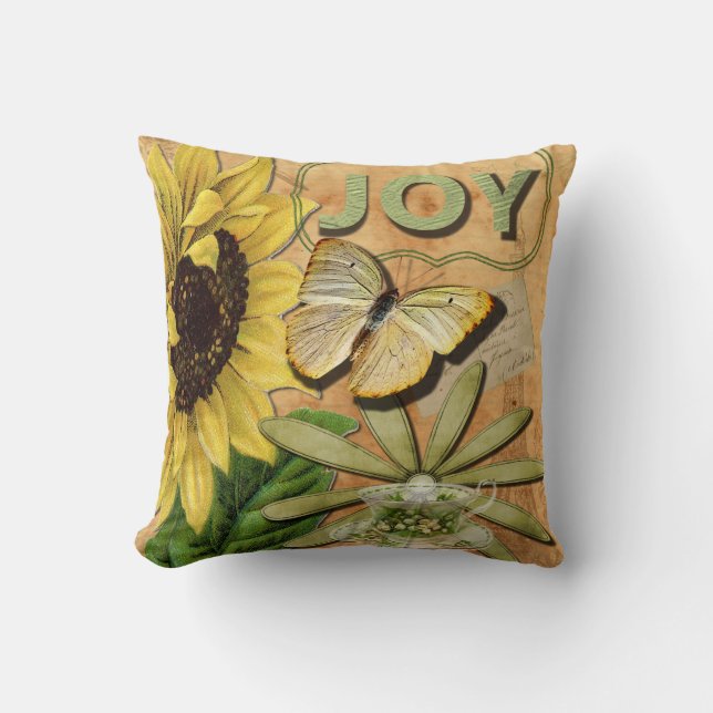 Almofada Girassol & torre Eiffel (Frente)