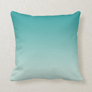 Almofada Girly Modern Teal Aqua Ombre