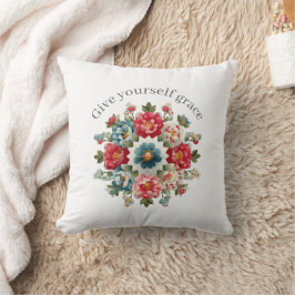 Almofada Give Yourself Grace Affirmation Throw Pillow