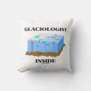 Almofada Glaciólogo Dentro Glaciar Earth Science