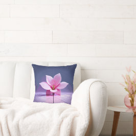 Almofada Gladíolos Dimensionais: Masterícula Rosa e Púrpura