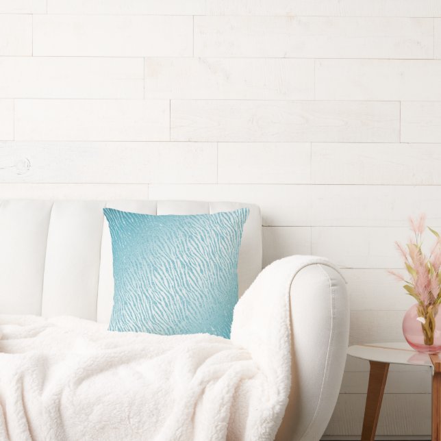 Almofada Glama de Lâmpada Azul de Impressão Animal (Sofá)