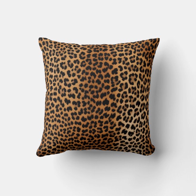 Almofada Glamoratti Leopard Print Throw Pillow (Verso)
