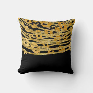 Almofada Glamour Estampa Leopardo Guepardo Preto Dourado