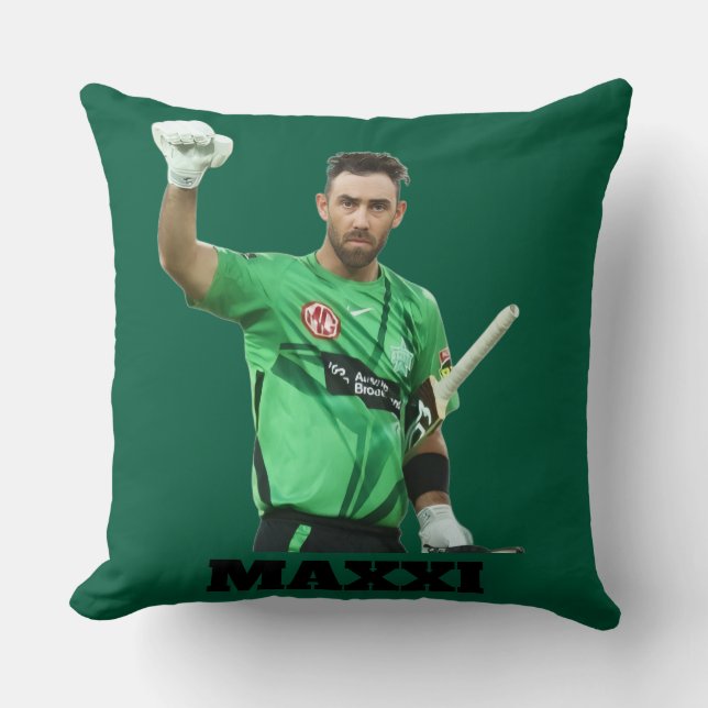 Almofada Glenn Maxwell Melbourne Stars Cricket Fan Art (Frente)