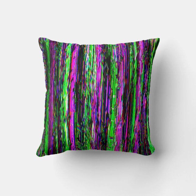 Almofada Glitch tech abstract pattern (Verso)