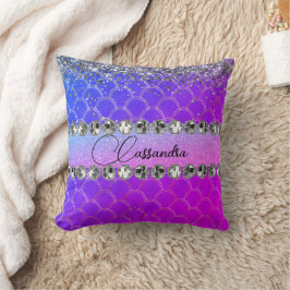 Almofada Gliteira Puro-Rosa-Quente, Bling Diamond