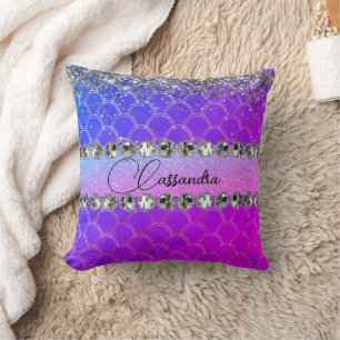 Almofada Gliteira Puro-Rosa-Quente, Bling Diamond