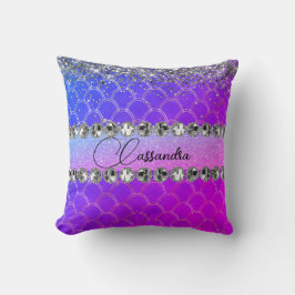 Almofada Gliteira Puro-Rosa-Quente, Bling Diamond