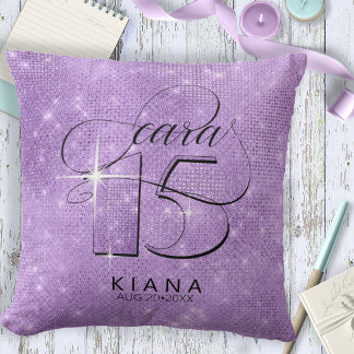 Almofada Glitter e Shine Quinceanera Violet V2 ID701