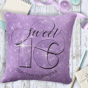 Almofada Glitter e Shine Sweet 16 Violet ID675