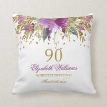 Glitter Floral Amethyst Reluzente Aniversário de 9