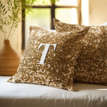 Glitter Monogramado Chunky Dourado