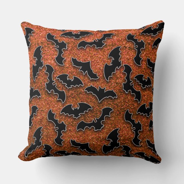 ALMOFADA GLITTER VERMELHO OLHA COM BATATAS PRETAS (Frente)