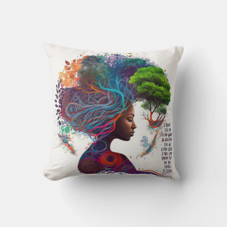 Almofada Glitters de mulheres inspiradas e Travesseiro deco