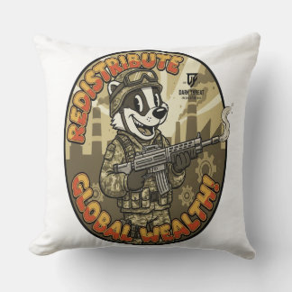 Almofada Global Wealth Badger Throw Cushion