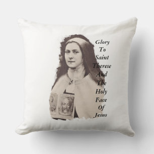 Almofada Glória Ao Santo Therese E À Santa Face De Jesus