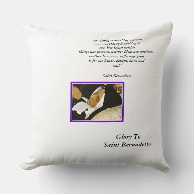 Almofada Glory To Santo Bernadette (Frente)