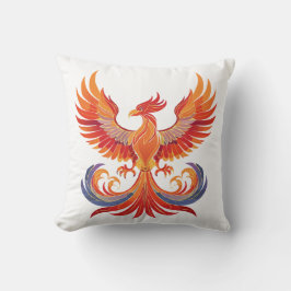 Almofada Glowing mythological Fantasy Phoenix Bird