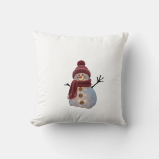 Almofada Glowing Winter Snowman - Cozy Christmas Night