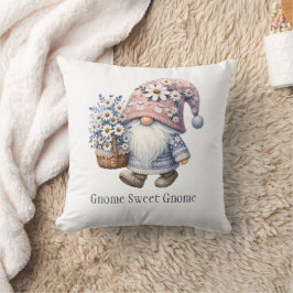 Almofada Gnome de Flor de Margarida Personalizado Fofo e Ca