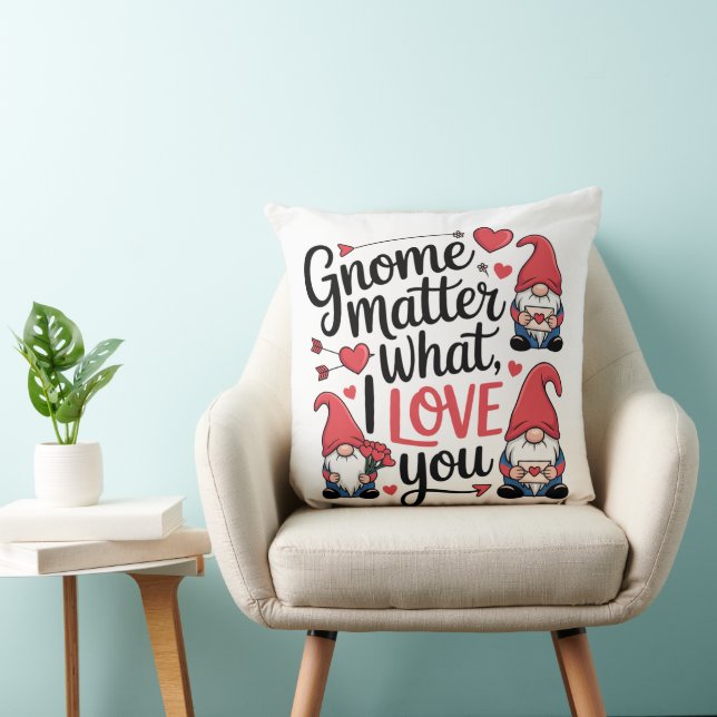 Almofada Gnome Importa O Que Gnomes Amam (Cadeira)