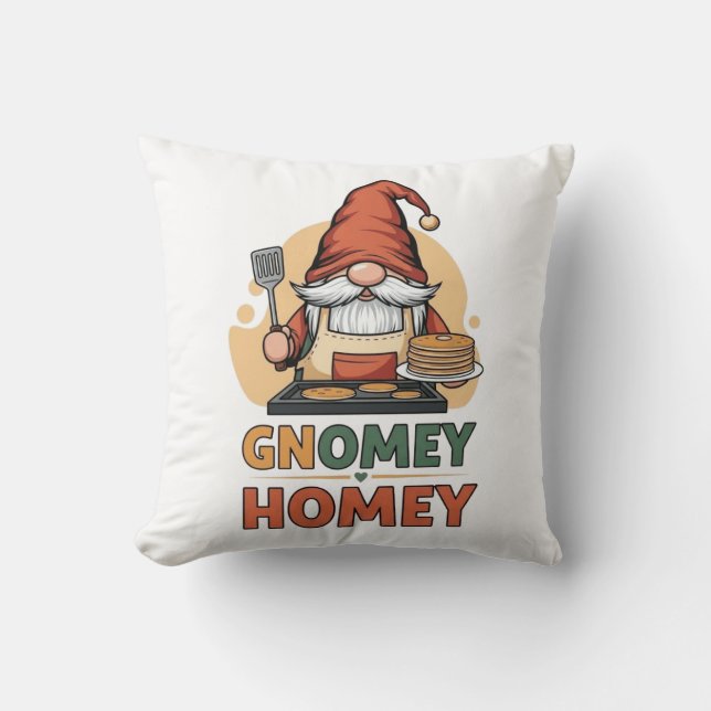 Almofada Gnomey Homey Pancakes design (Frente)