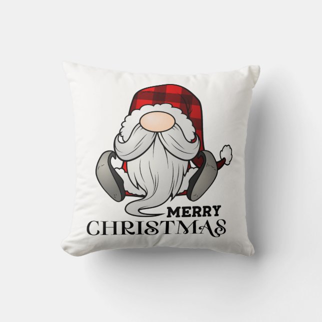 Almofada Gnomo de Natal Aconchegante (Frente)