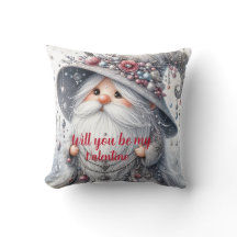 Gnomo floral de pérola prateada moderna