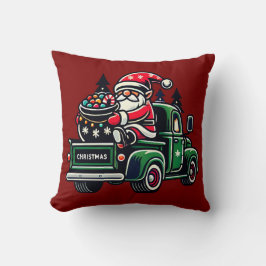 Almofada Gnomo Natal No Caminhão De Recepção