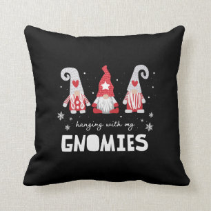 Almofada Gnomos Festivos Xadrezes Nórdicas