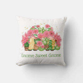 Almofada Gnomos Rosa e Verde Gnome Doce Gnome