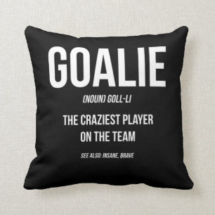 Almofada Goalie Gear Goalkeeper Definição Engraçado Fute